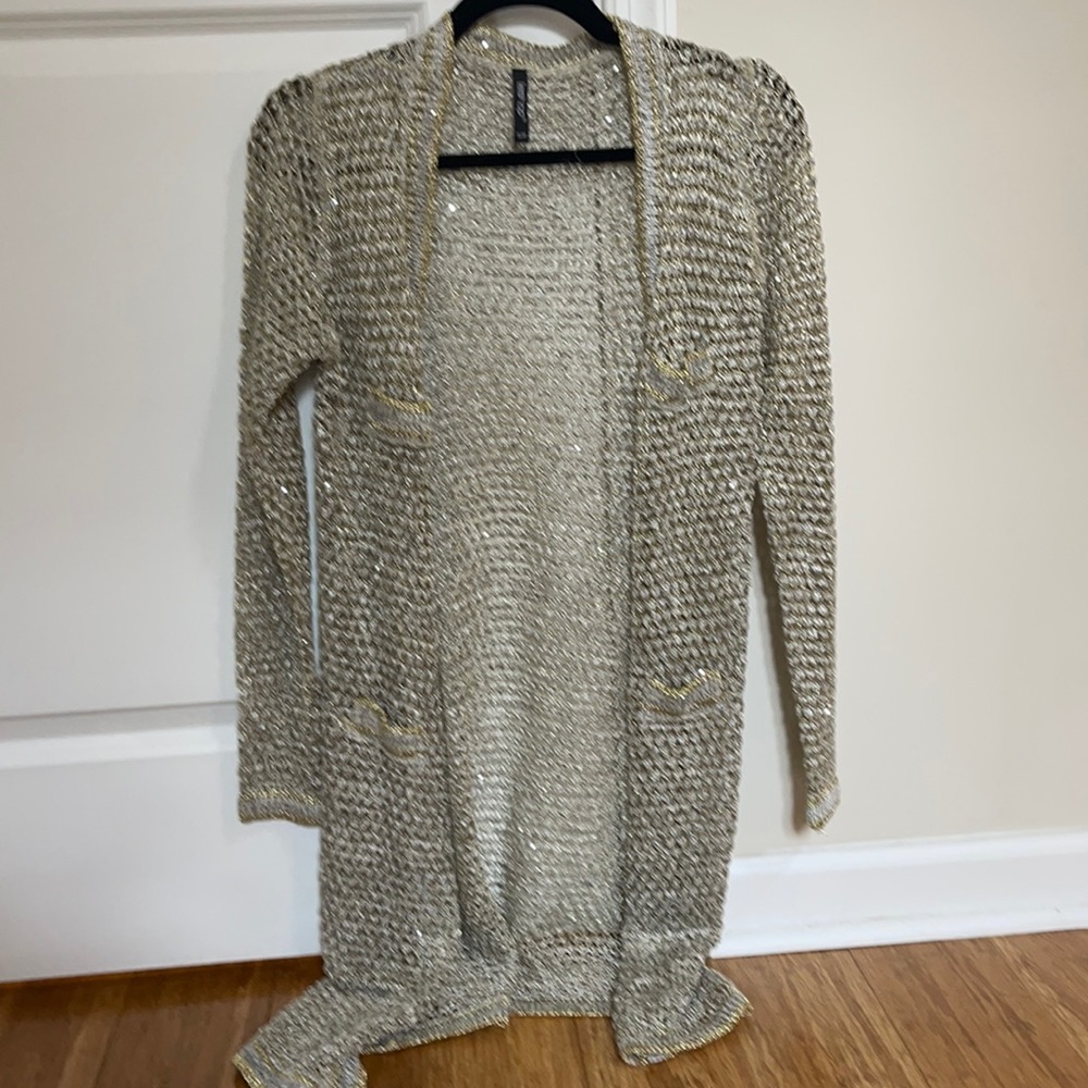 Boutique sparkly duster cardigan